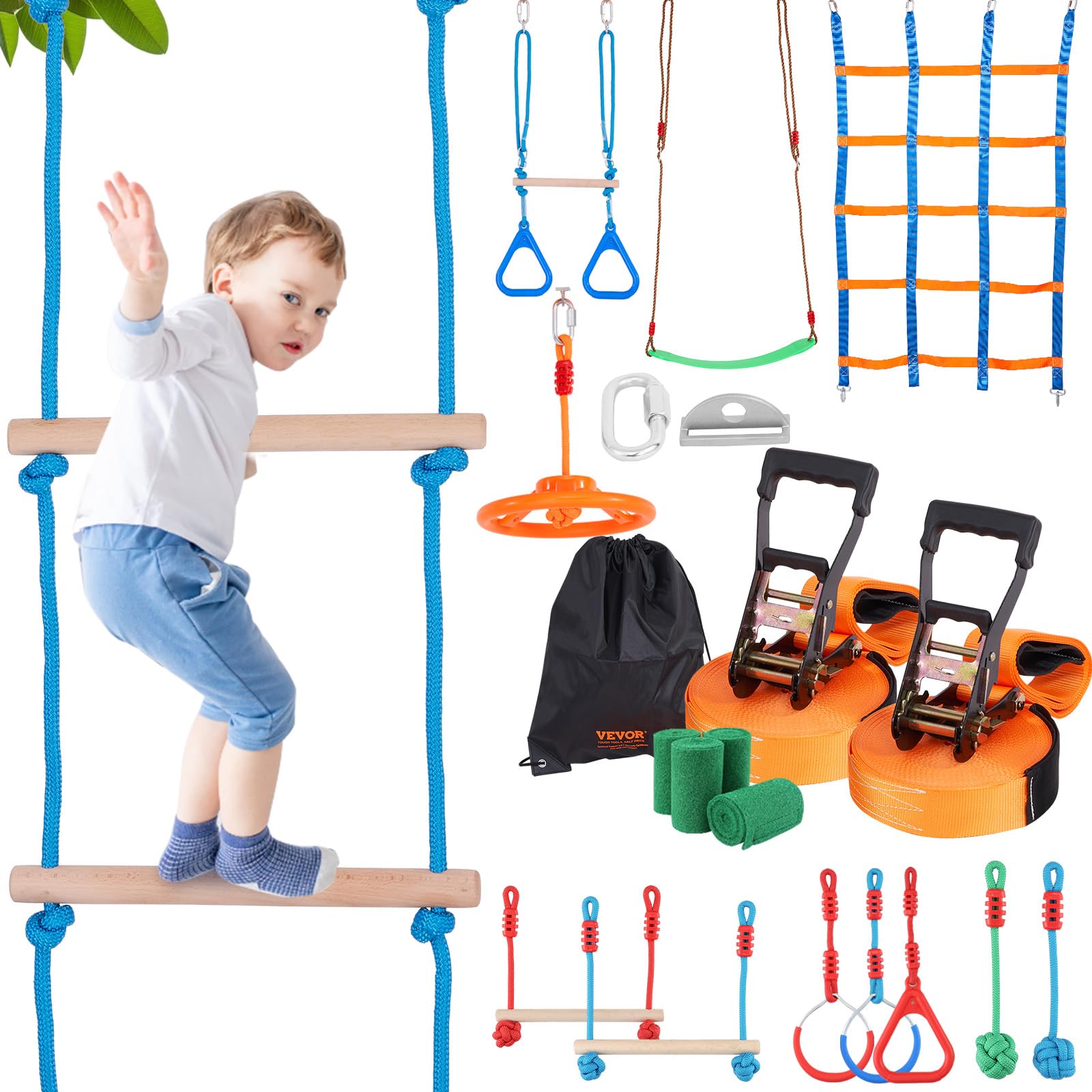 ▪️【COORDINATION SET②②】 Amazon.com: VEVOR Ninja Warrior Obstacle Course for Kids, 2